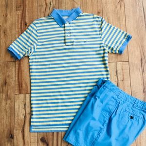 Men's Southern Tide Pique Striped Polo Shirt